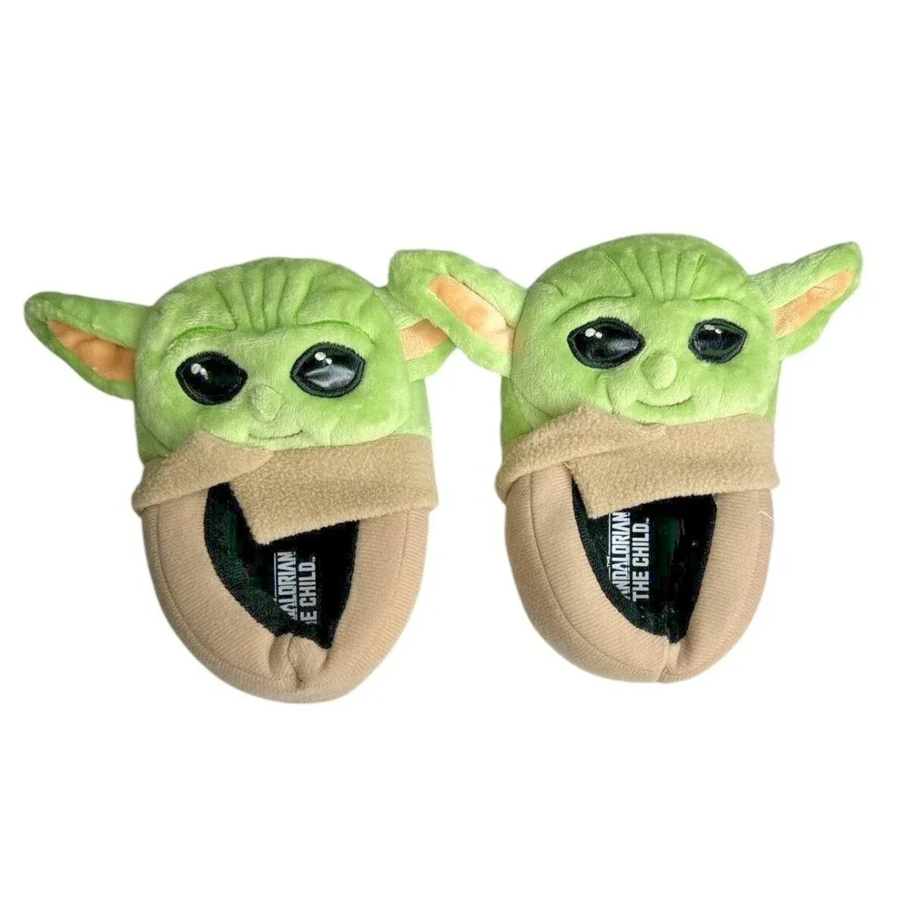 Star Wars Mandalorian Grogu Boys Slippers Size 7/8 Full Body Baby Yoda